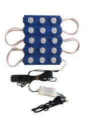 Akvaryum Modül LED Aydınlatma Mavi Işık Anahtarlı 5'li - 1