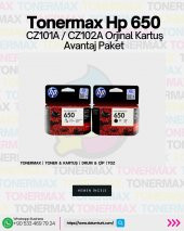 HP 650 CZ101A / CZ102A Set Orjinal Kartuş Avantaj Paket , HP Deskjet 1015 / 1515 / 1516 / 2545 / 2546 - 1