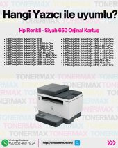HP 650 CZ101A / CZ102A Set Orjinal Kartuş Avantaj Paket , HP Deskjet 1015 / 1515 / 1516 / 2545 / 2546 - 4