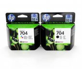 HP 704 CN692A / CN693A / Orjinal Siyah ve Renkli Kartuş - 7