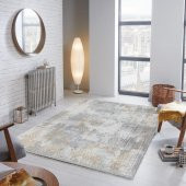 Halı Home Halı Blossom Koleksiyonu 13405 Gri Saçaklı Halı - 1
