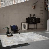 Halı Home Halı Blossom Koleksiyonu 13405 Gri Saçaklı Halı - 2