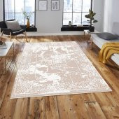 Halı Home Halı Gaspara Koleksiyonu 14505 Bej Saçaklı Halı - 2