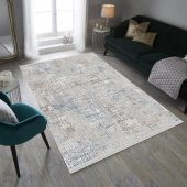 Halı Home Halı Greys Koleksiyonu 15601 Gri Saçaklı Halı - 1