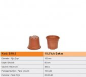 Yuvarlak Vakum Ucuz Çiçek Fide Fidan Üretim Saksısı 10,5cm 100 Adet - 2
