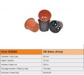 Yuvarlak Vakum Ucuz Çiçek Fide Fidan Üretim Saksısı 9D 100 Adet - 4