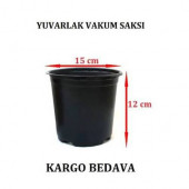 Yuvarlak Vakum Ucuz Çiçek Fide Fidan Üretim Saksısı 15cm 100 Adet - 1