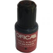 OFİCA TAHTA KALEMİ MÜREKKEBİ 20 ML KIRMIZI - 1
