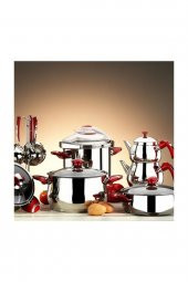 Kütahya Porselen 18 Parça Çelik Çeyiz Seti Mat Elma Şekeri - 1