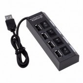 Ekstra Kalite Işıklı 4 Port Anahtarlı Usb Çoklayıcı - 1