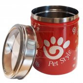 Pet Style Çelik Mama Ve Ödül Saklama Kabı 17 x12 cm - 1
