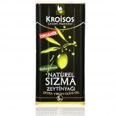 Kroisos Organik Soğuk Sıkım Sızma Zeytinyağı Teneke 5 L - 1