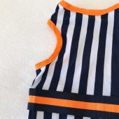Navy Stripes orange Atlet Köpek Kıyafeti  Köpek Elbisesi - 3