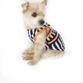 Navy Stripes orange Atlet Köpek Kıyafeti  Köpek Elbisesi - 4