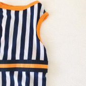 Navy Stripes orange Atlet Köpek Kıyafeti  Köpek Elbisesi - 8