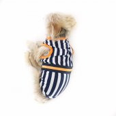 Navy Stripes orange Atlet Köpek Kıyafeti  Köpek Elbisesi - 11