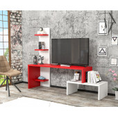 BMdekor TV Ünitesi Sümbül Kırmızı 124 cm - 1