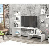 BMdekor TV Ünitesi Sümbül Beyaz 124 cm - 1