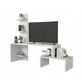 BMdekor TV Ünitesi Sümbül Beyaz 124 cm - 2