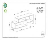 BMdekor TV Ünitesi Turco Safir Meşe 122 cm - 2