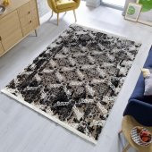 Halı Home Halı Fix Koleksiyonu EV015 Bej Multi Saçaklı Halı - 1