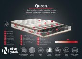 Niron Queen 160x200 Çift Kişilik Tam Ergonomik Pedli Lüks Yatak Orta Sert Özel Yatak - 6