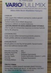 İGSAŞ vario fullmix 1 KG - Bor, Bakır, Demir, Mangan, Çinko EC Fertilizer Organomineral Gübre thumbnail 2