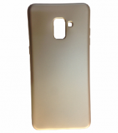 For Samsung Galaxy A8 2018 Plus Rubber Gold Silikon Kılıf - 1