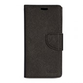 Huawei Ascend G700 Cüzdanlı ve Standlı Mercury Kılıf Siyah - 1