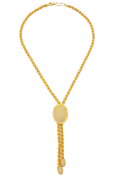 Oval Taş Köstek Kolye - 1