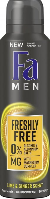 Fa Men Freshly Free Lıme Ve Gınger Bay Deodorant 150 Ml - 1