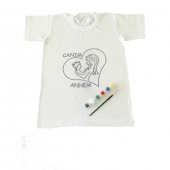 12-13 yaş Tişört Boyama Seti+Kumaş Boyama+Canım Annem Çocuk Desenli - 1
