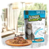 Jungle Kedi Somonlu 24 Adet 100 g Pouch - 2