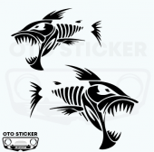 Kızgın Köpek Balığı-Shark 1 Çift Oto Sticker Sürpriz Hediyeli - 3