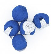 Slim Cotton Plus Saks Mavi 5li Set - 1