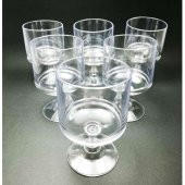 A Kalite Plastik Ayaklı Magnolia Cup 6Llı Tatlı Bardağı - 6