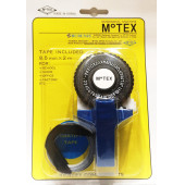 Motex (MAVİ) 3d Kabartma Yazı Yazma Ve Etiketleme Makinası (SİYAH ŞERİT 9mm x 2metre) - 1