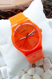 Pasnew Unisex Takvimli Su Geçirmez Silikon Kordon Kol Saati - 3