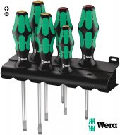 Wera 334/6 Raflı Tornavida Seti Kraftform Plus Lasertip ve Raf - 1