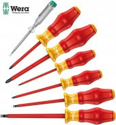 Wera 1160/7 Emniyetli Tornavida Seti Kraftform Comfort VDE - 1