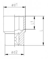 İZELTAŞ 1110 06 0016 LOKMA ANAHTAR ALTI KÖŞE 3/8 16 MM - 2