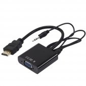 Wellhise HDMI To VGA Adaptör Sesli - 1