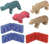 3D KALIPLI ORMAN HAYVANLARI KİNETİK KUM SET 1000 GR KUM-038 - 2