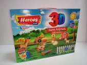 HEROES 3D ÇİFTLİK HAYVANLARI OYUN HAMURU SETİ 21 PRÇ 6 RENK HAMUR - 1