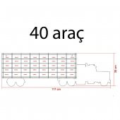 Ahşap Hobi Araba Rafı, hotwheels, Akçaagaç, 40 araç - 2
