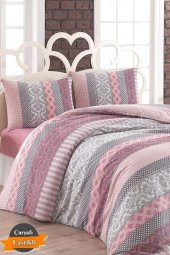 Beril Çarşafı Lastikli Çift Kişilik Nevresim Takımı - 1