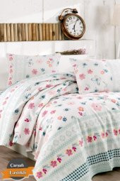 Vanessa Çarşafı Lastikli Tek Kişilik Nevresim Takımı - 1
