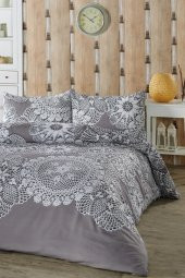 Lace 180x200 cm Çarşafı Lastikli Battal Nevresim Takımı - 1