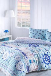 Yelken Çarşafı Lastikli Tek Kişilik Nevresim Takımı - 1