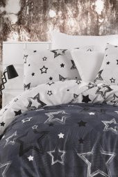 Stars 180x200 cm Çarşafı Lastikli Battal Nevresim Takımı - 3